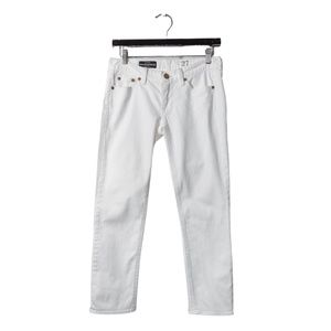 J. Crew Women's Vintage Cropped Matchstick White Denim Jeans; Women's Size 27